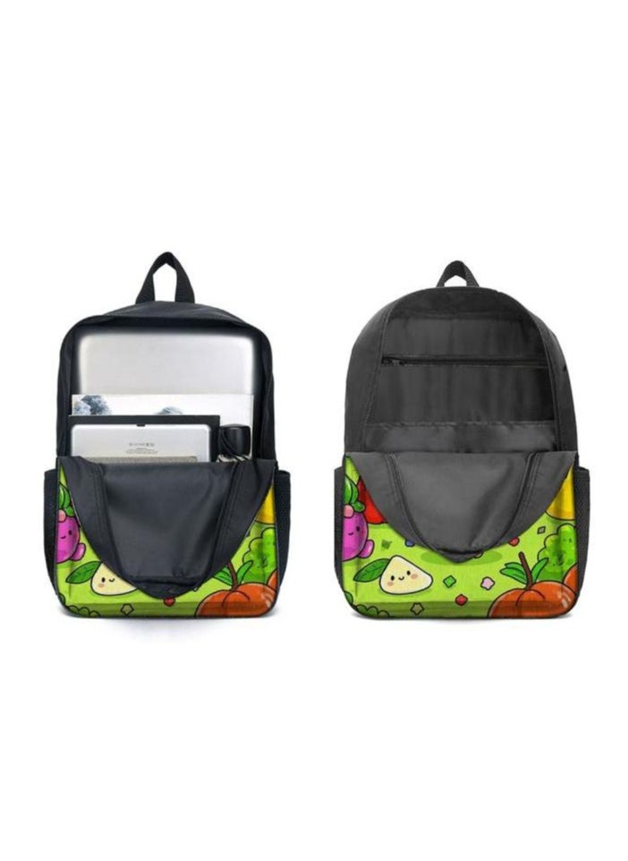 Cartoon three-piece schoolbag with zipper - 338