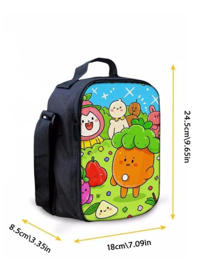 Cartoon three-piece schoolbag with zipper - 338