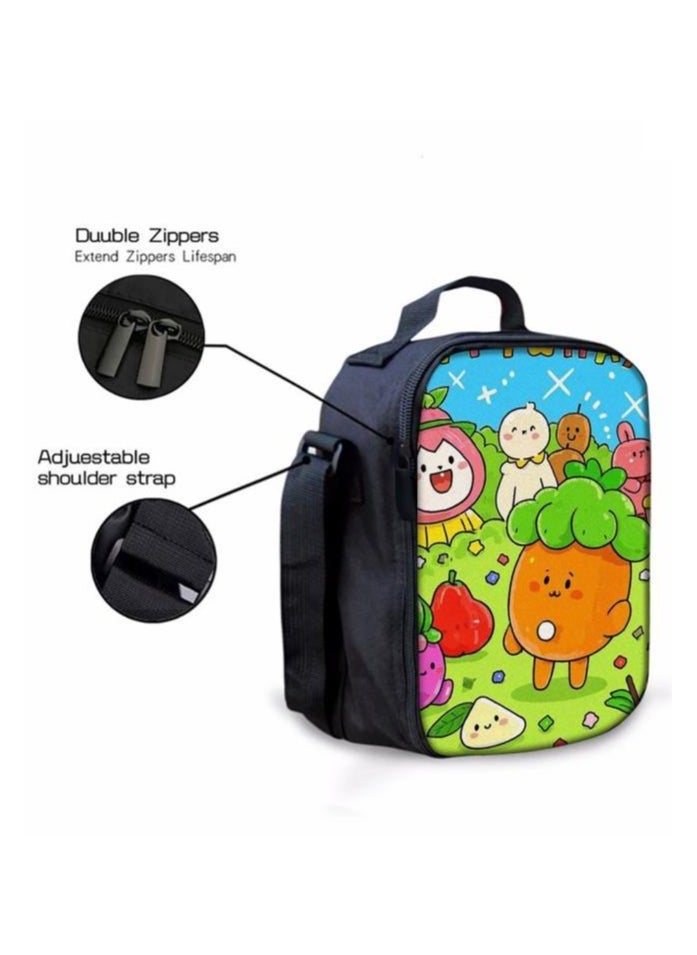 Cartoon three-piece schoolbag with zipper - 338