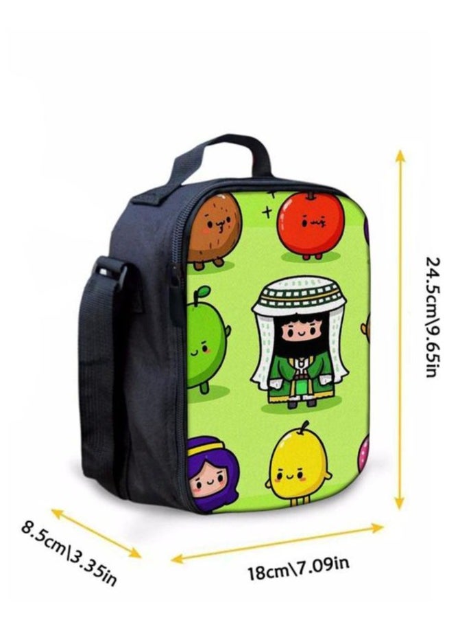 Cartoon three-piece schoolbag with zipper - 329