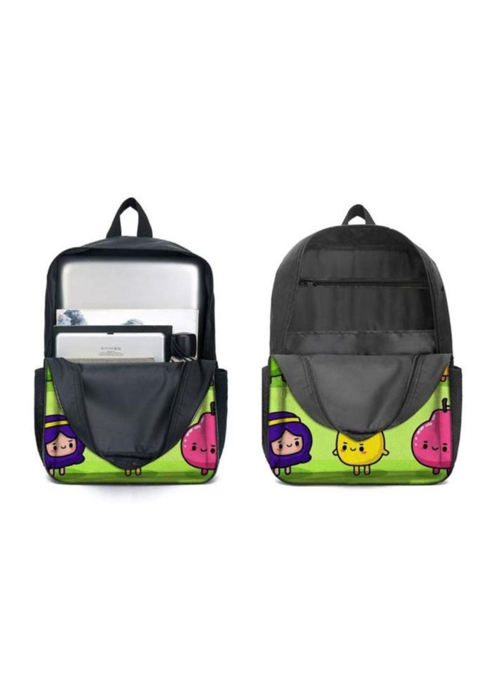 Cartoon three-piece schoolbag with zipper - 329