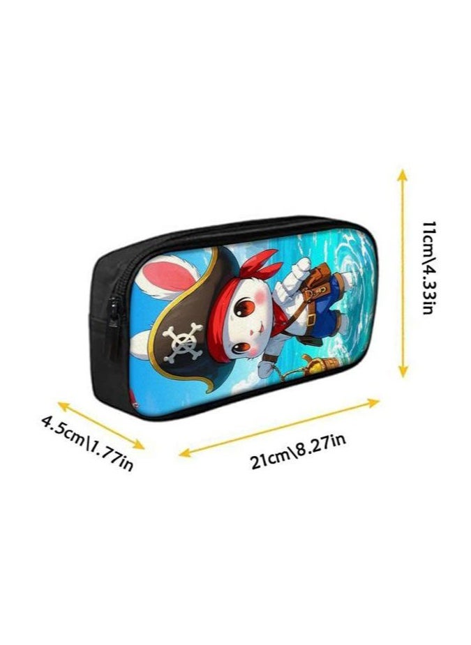 Cartoon three-piece schoolbag with zipper - 1108