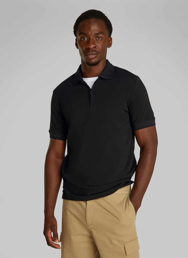 Thermo Zip Short Sleeve Polo