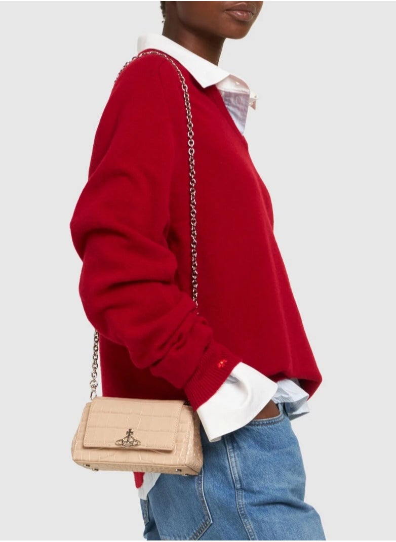 Small Crocodile Underarm Bag Single Shoulder Baguette Bag