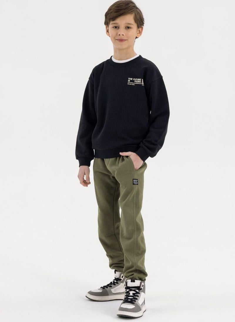 Kids Boys  Panelled Joggers