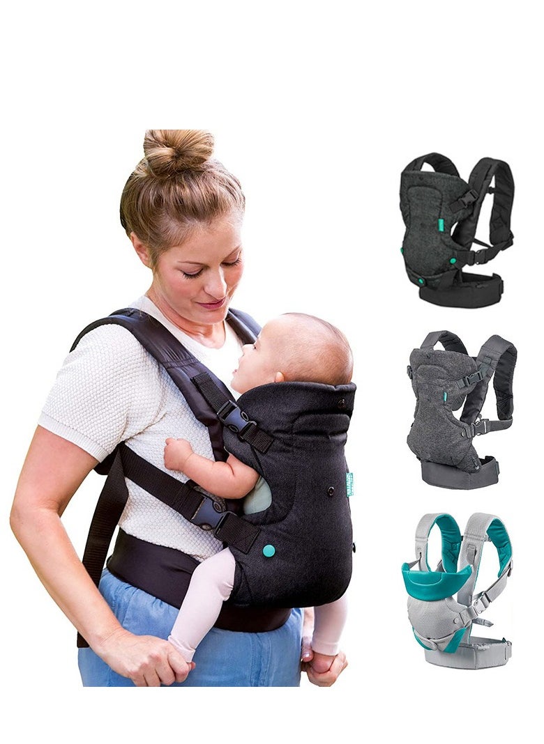 4 in 1 Multifunctional and Comfortable Baby Carrier with Secure Buckles and Adjustable Design, Suitable for New - borns to Free Your Hands