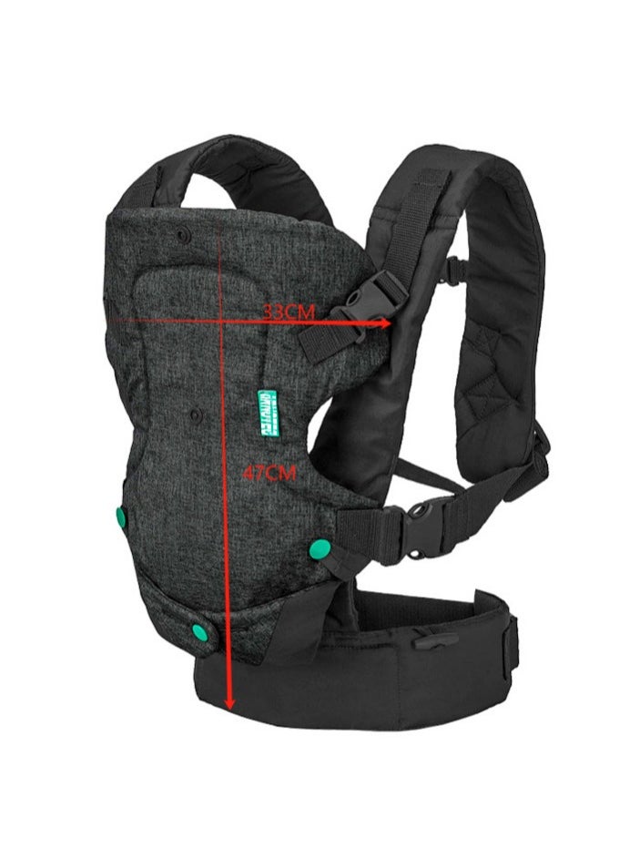 4 in 1 Multifunctional and Comfortable Baby Carrier with Secure Buckles and Adjustable Design, Suitable for New - borns to Free Your Hands