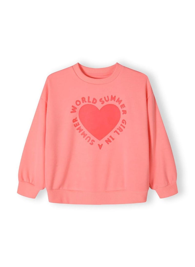 Kids Girls Fleece Crew Neck Sweatshirt