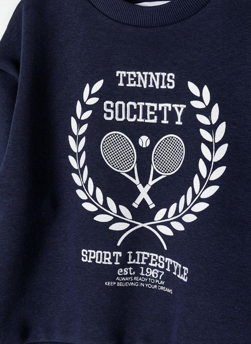 Teen Girls Fleece Crew Neck Sweatshirt