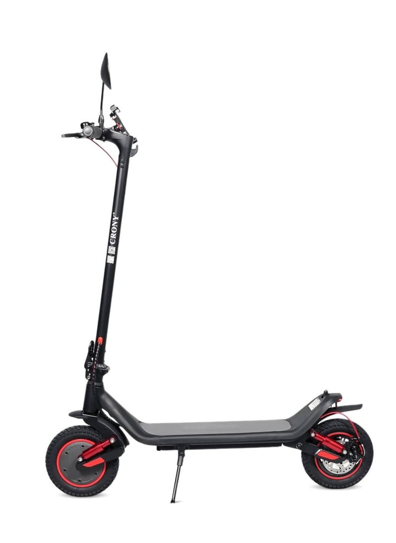 Max 500W Motor E-Scooter 36V/10AH Dual Suspension,Rear Disc Brake Electric Scooter: Power, Comfort & Smart Control for Adults & Kids 120KG Load Capacity Aluminum Alloy Frame Skateboard Portable & Commuter-Friendly Includes Rearview Mirror & Phone Holder，Black