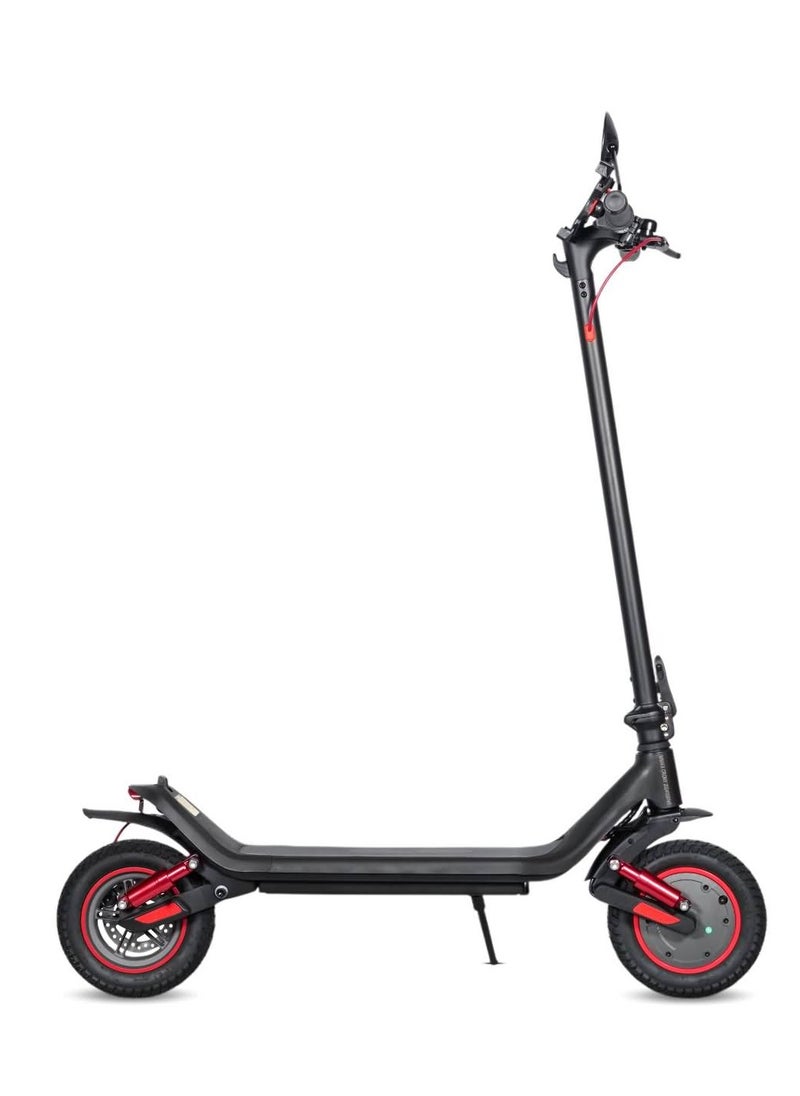 Max 500W Motor E-Scooter 36V/10AH Dual Suspension,Rear Disc Brake Electric Scooter: Power, Comfort & Smart Control for Adults & Kids 120KG Load Capacity Aluminum Alloy Frame Skateboard Portable & Commuter-Friendly Includes Rearview Mirror & Phone Holder，Black