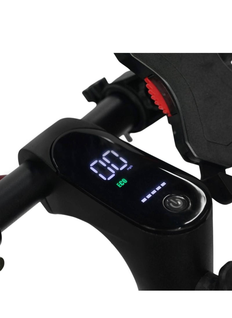 Max 500W Motor E-Scooter 36V/10AH Dual Suspension,Rear Disc Brake Electric Scooter: Power, Comfort & Smart Control for Adults & Kids 120KG Load Capacity Aluminum Alloy Frame Skateboard Portable & Commuter-Friendly Includes Rearview Mirror & Phone Holder，Black