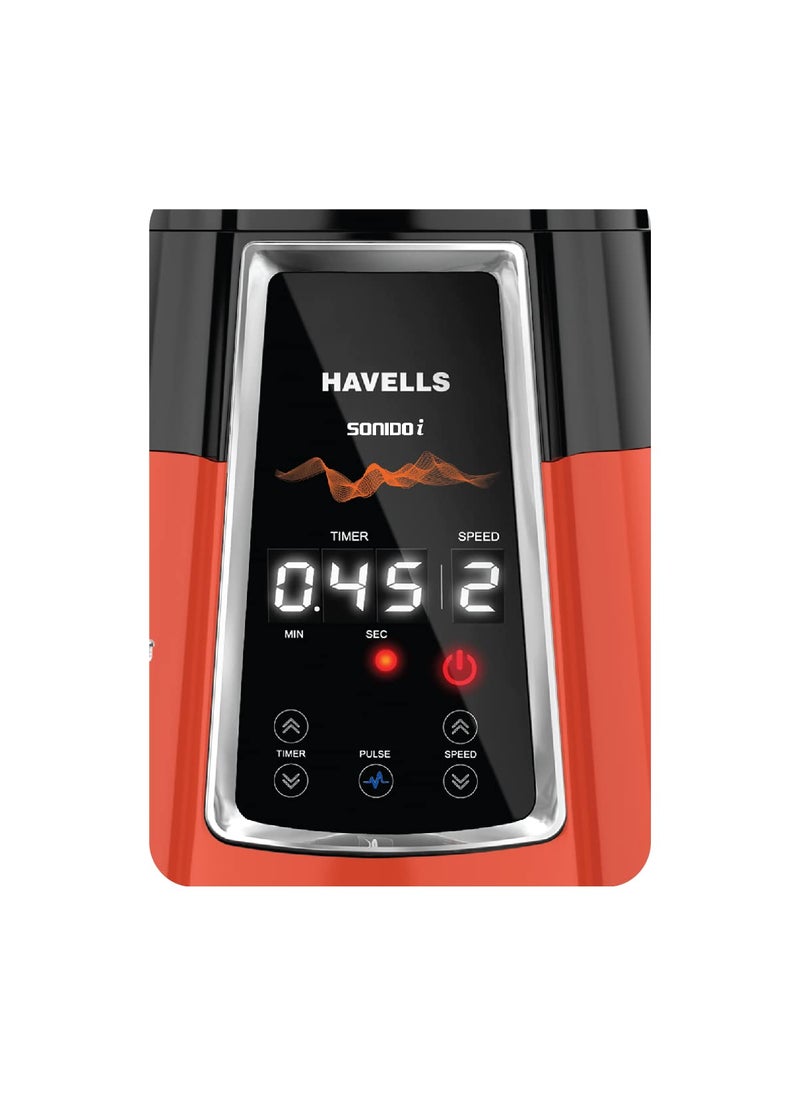 Havells Sonido-i 500 watt Mixer Grinder with 3 Jar (Orange)