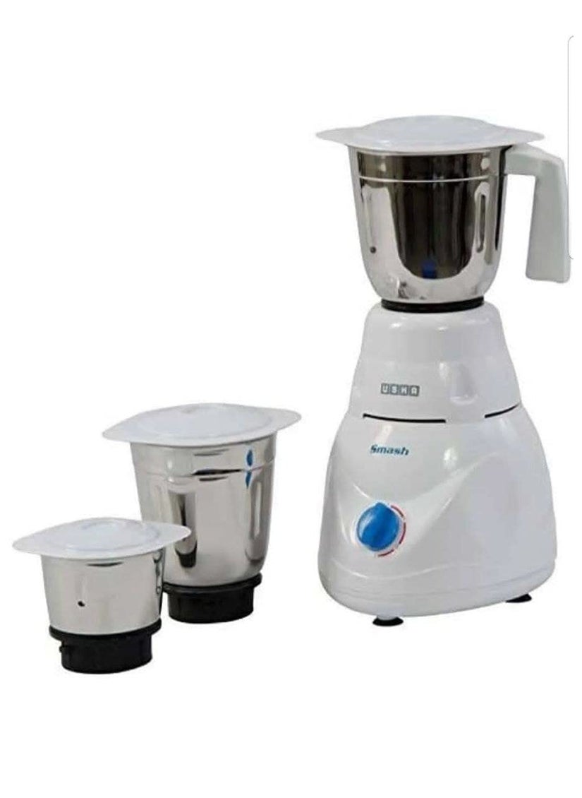 Usha Smash Mixer Grinder (MG-2853) 500-Watt 3 Jars (White)