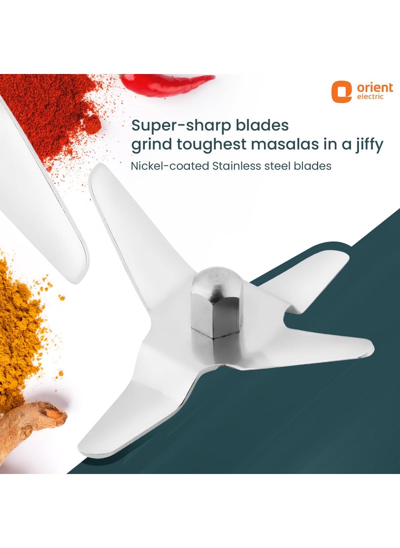 Orient Electric 500W mixer grinder | Kitchen Kraft 500 MGKK50B3 with 3 SS jars | Longer life balanced coil motor | ABS body | Uniform grinding | 5 years motor warranty