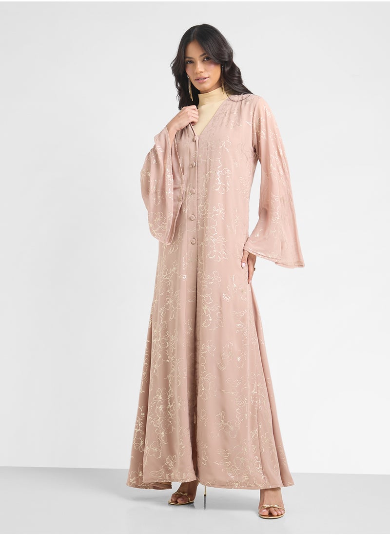 Printed Abaya