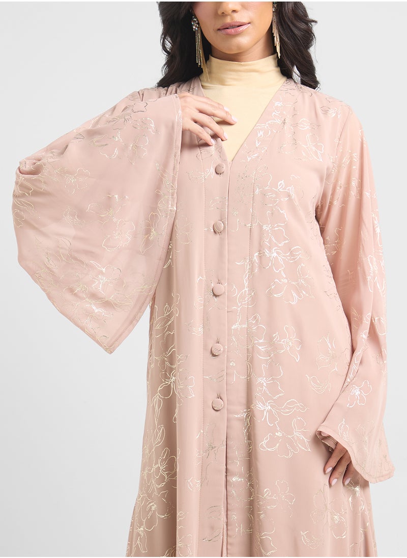 Printed Abaya