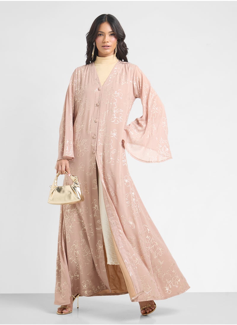 Printed Abaya