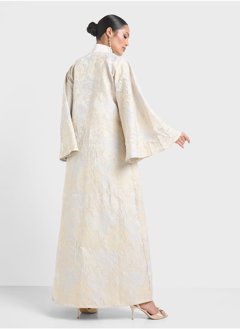 Printed Abaya With Sheila