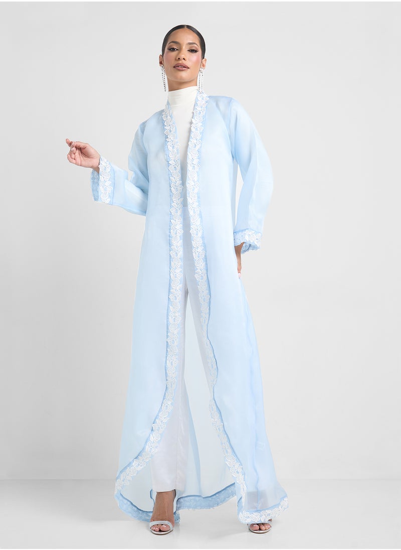 Embroidered Abaya With Sheila