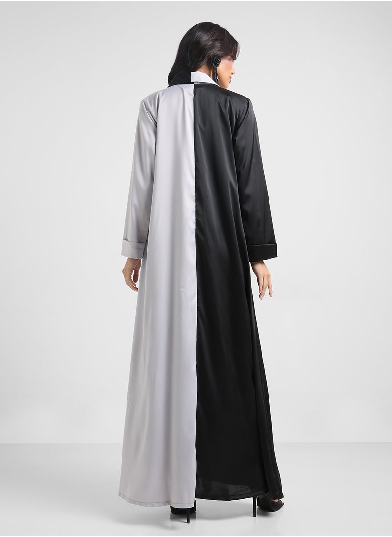 Colorblock Abaya