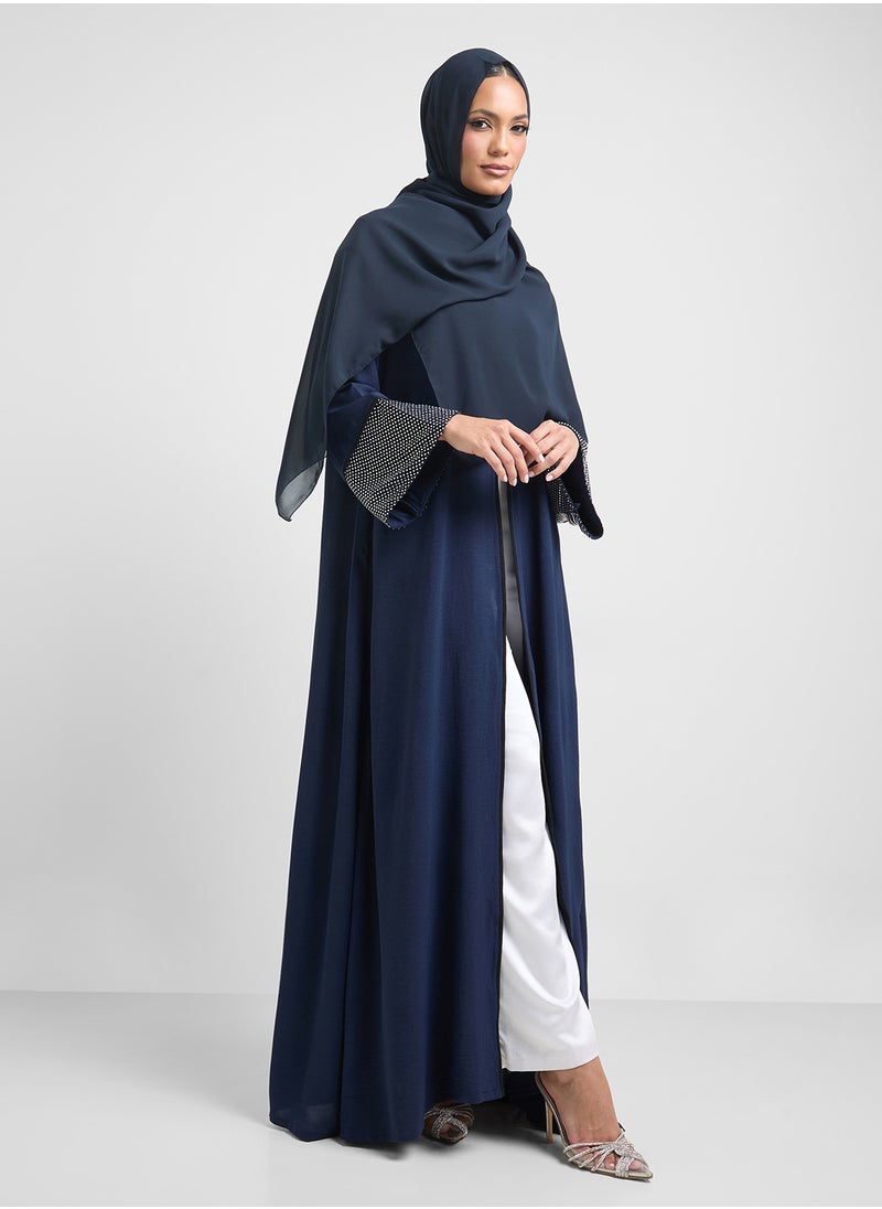 Embroidered Abaya With Sheila