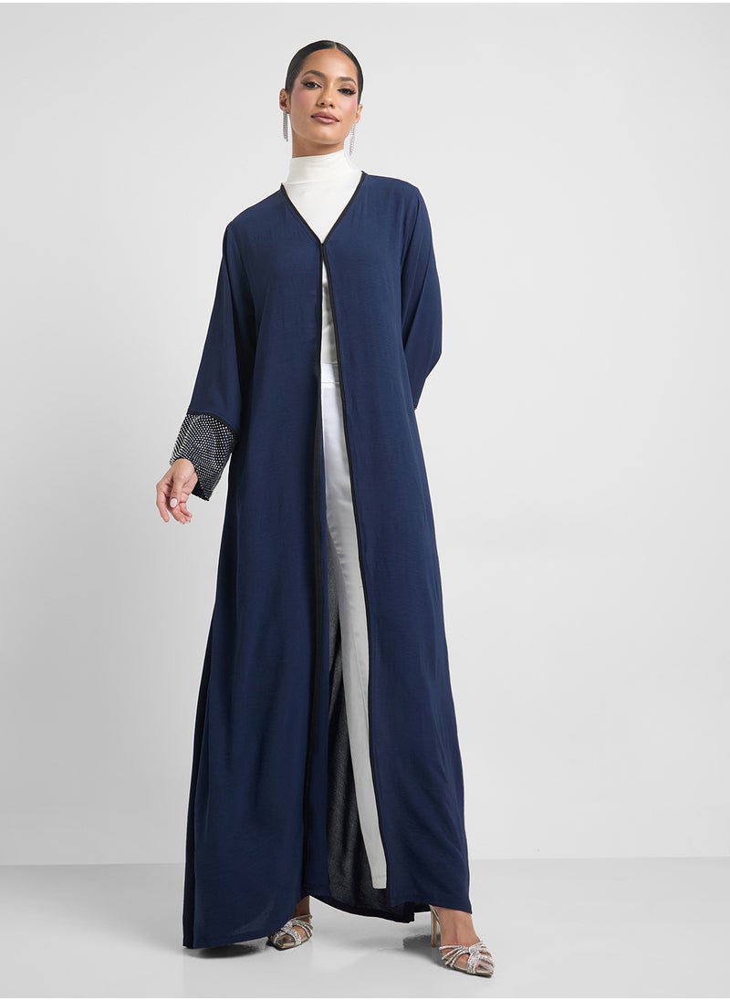 Embroidered Abaya With Sheila