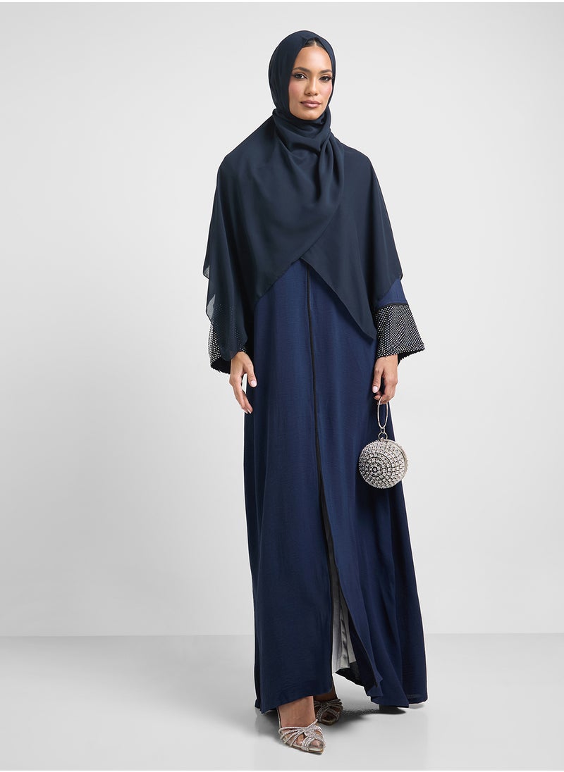 Embroidered Abaya With Sheila