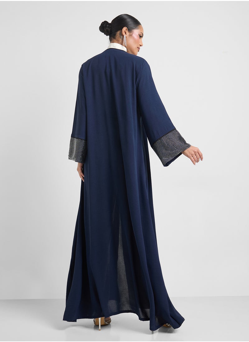 Embroidered Abaya With Sheila