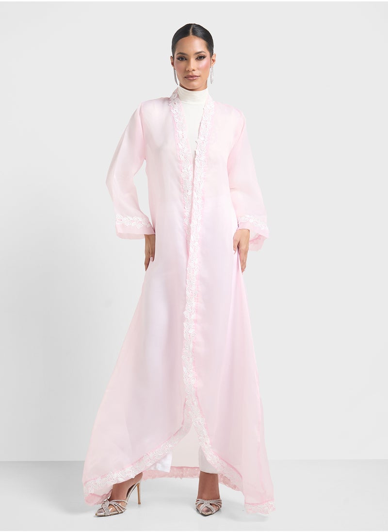 Embroidered Abaya With Sheila