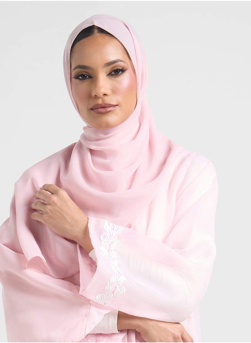 Embroidered Abaya With Sheila