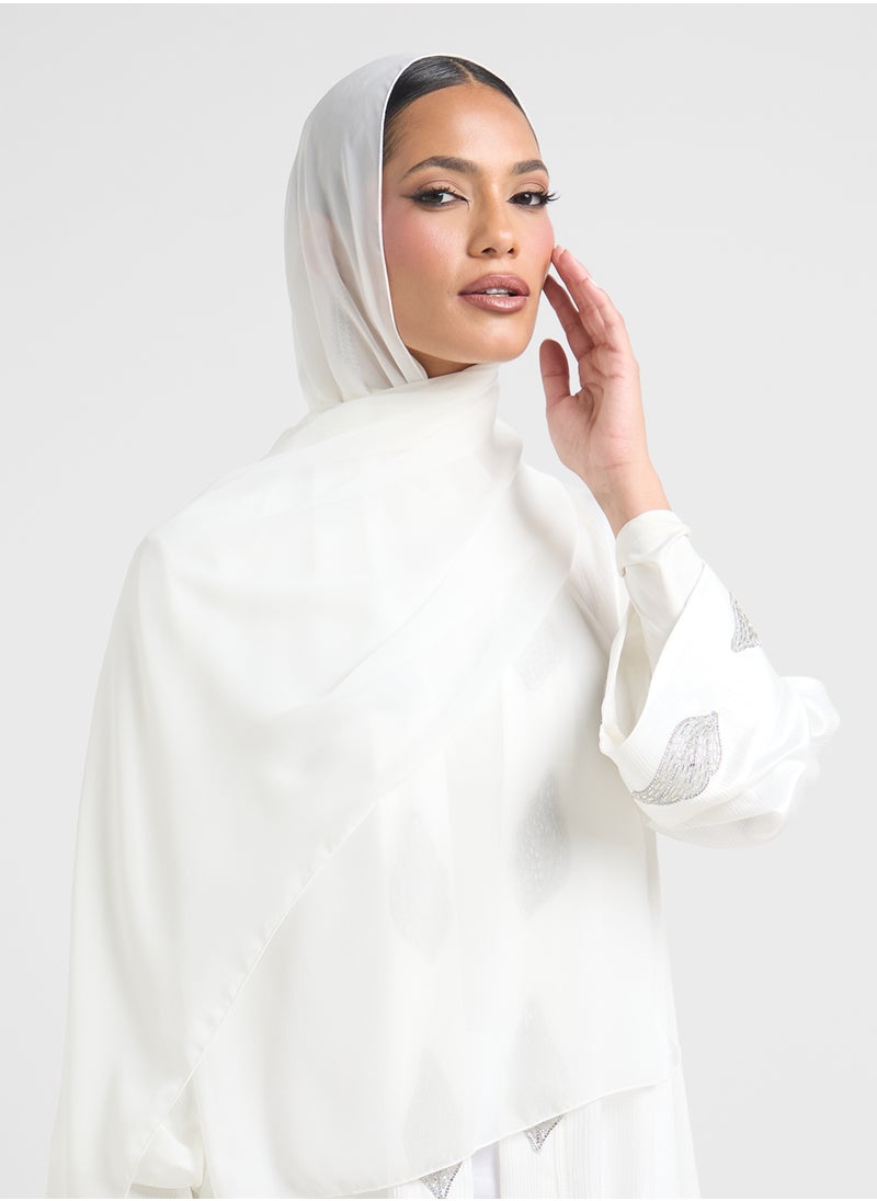 Printed Abaya With Sheila