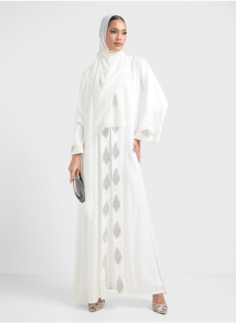 Printed Abaya With Sheila
