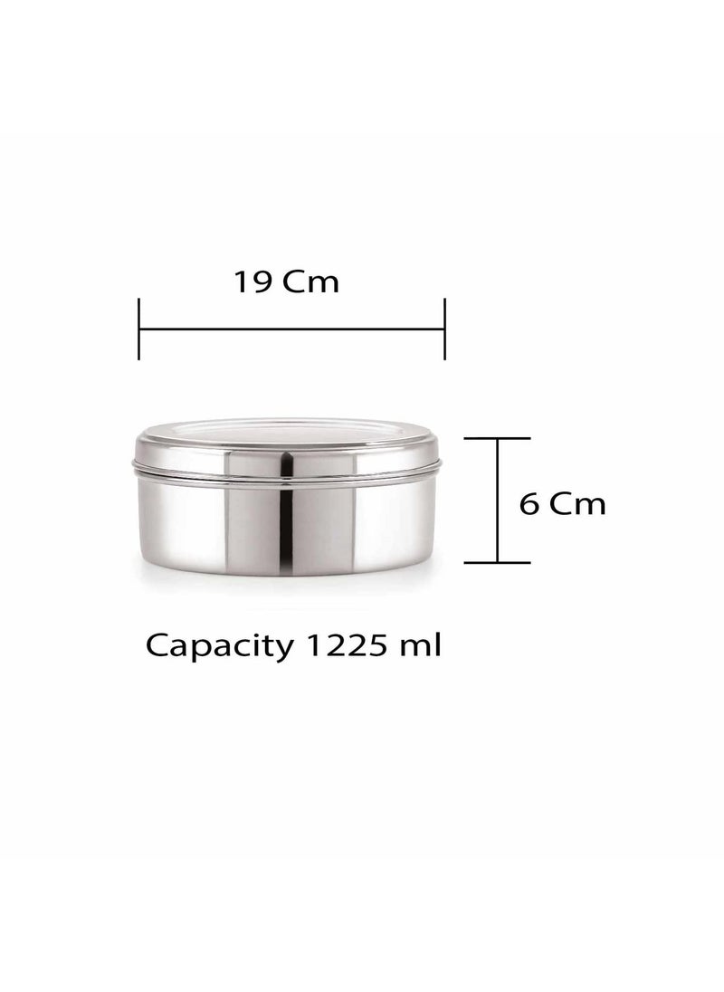 Neelam Stainless Steel Spice Box Set of 10 Pieces - 1225 ml