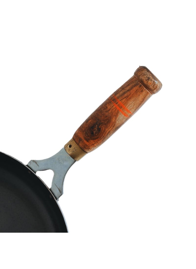 kyyte Sheet Metal Iron Set of 4 Pcs (Wok, Dosa Tawa, Frying Pan, Kadai).