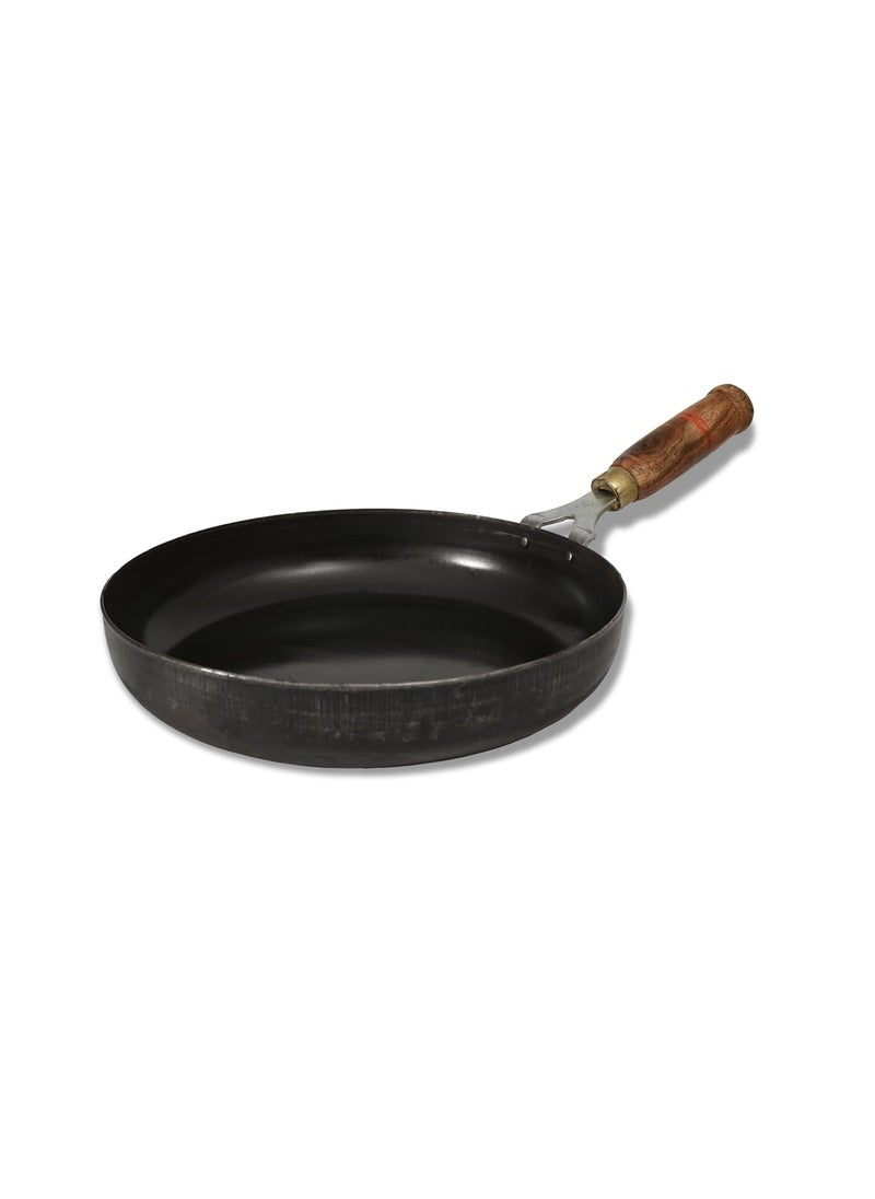 kyyte Sheet Metal Iron Set of 4 Pcs (Wok, Dosa Tawa, Frying Pan, Kadai).
