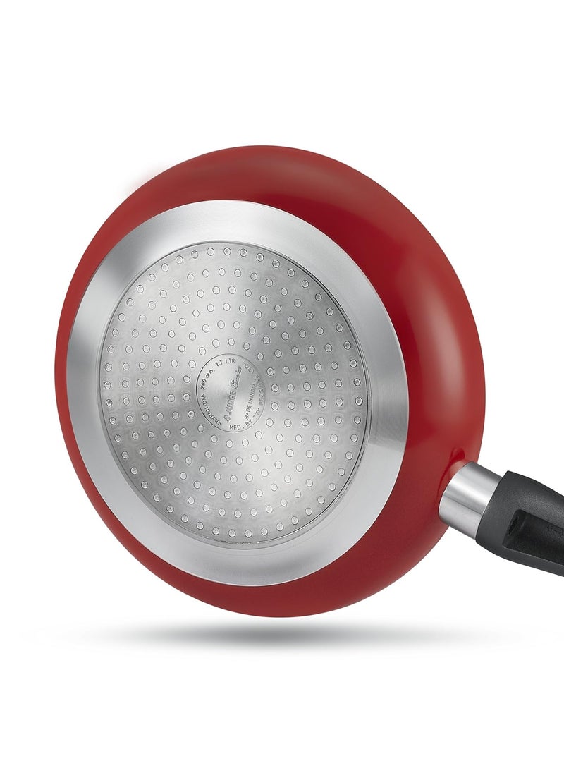 Judge by Prestige Deluxe Fry Pan 24 cm Diameter 1.7 L Capacity (Aluminium|Non-Stick|Induction Bottom)