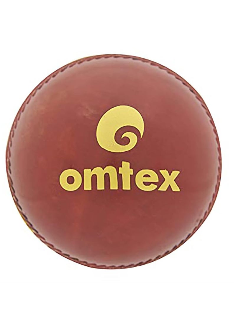 Omtex Swing Ball (Half Tennis) Cricket Training Ball Size 5.5. Diameter 2.5 cms