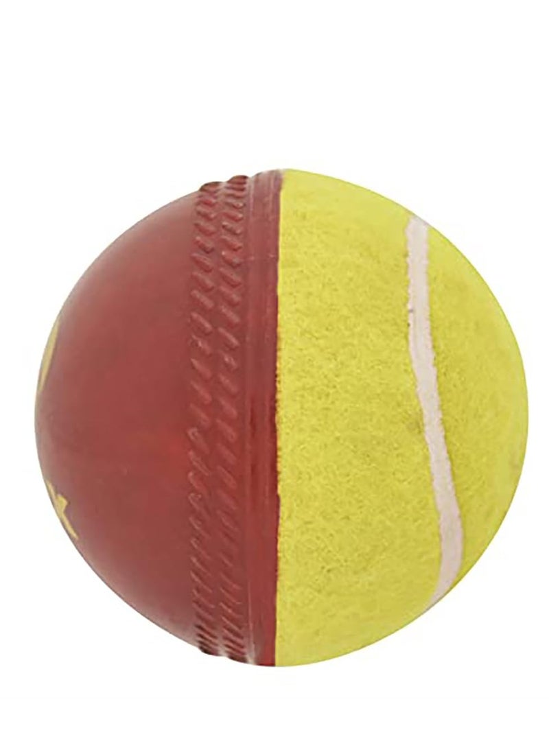 Omtex Swing Ball (Half Tennis) Cricket Training Ball Size 5.5. Diameter 2.5 cms