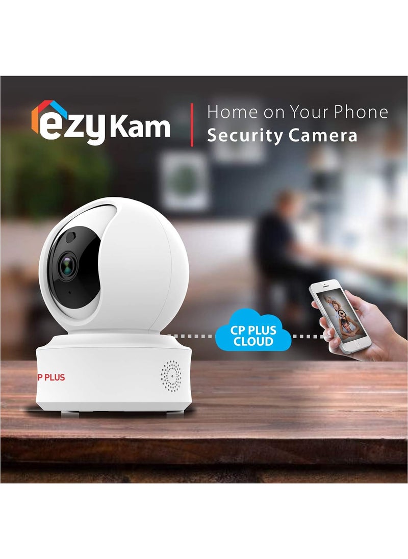 CP PLUS WiFi 1080p FHD 2MP 360° Viewing Area Security Camera, White