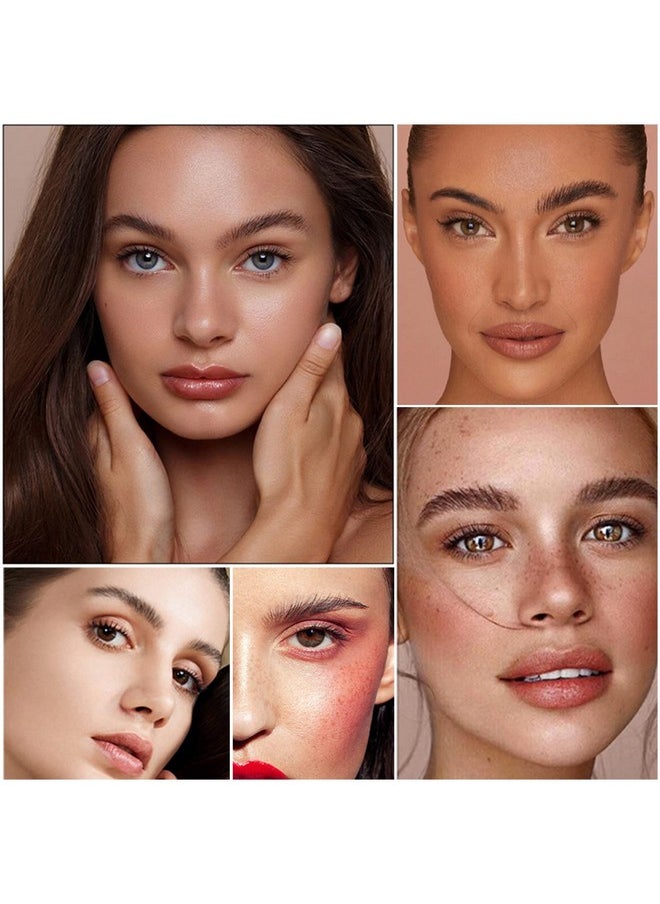 Clear Eyebrow Gel, 3Pcs Brow Setting Gel for Natural Brow, Long Lasting Waterproof Sweat-Proof Brow Makeup Liquid Eyebrow Styling Gel Set for Feathered & Fluffy Brows (Transparent)