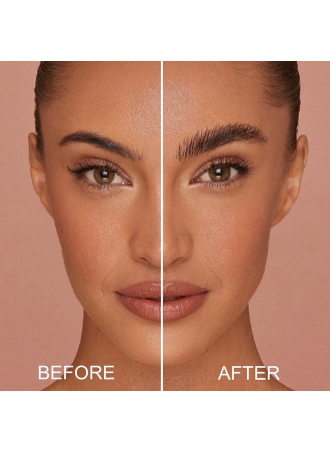 Clear Eyebrow Gel, 3Pcs Brow Setting Gel for Natural Brow, Long Lasting Waterproof Sweat-Proof Brow Makeup Liquid Eyebrow Styling Gel Set for Feathered & Fluffy Brows (Transparent)