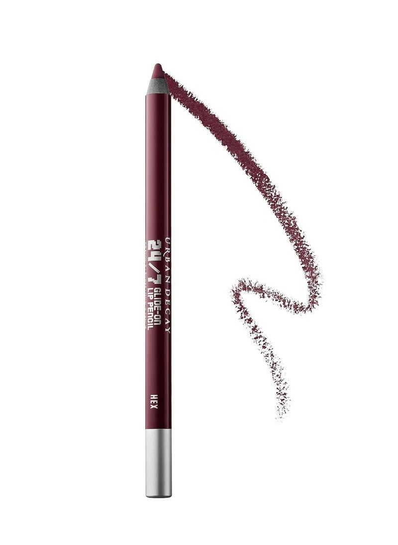 Urban Decay 24/7 Glide-On Waterproof LIP PENCIL 69 Hex- Deep Red Wine 0.04 oz/ 1.2 g