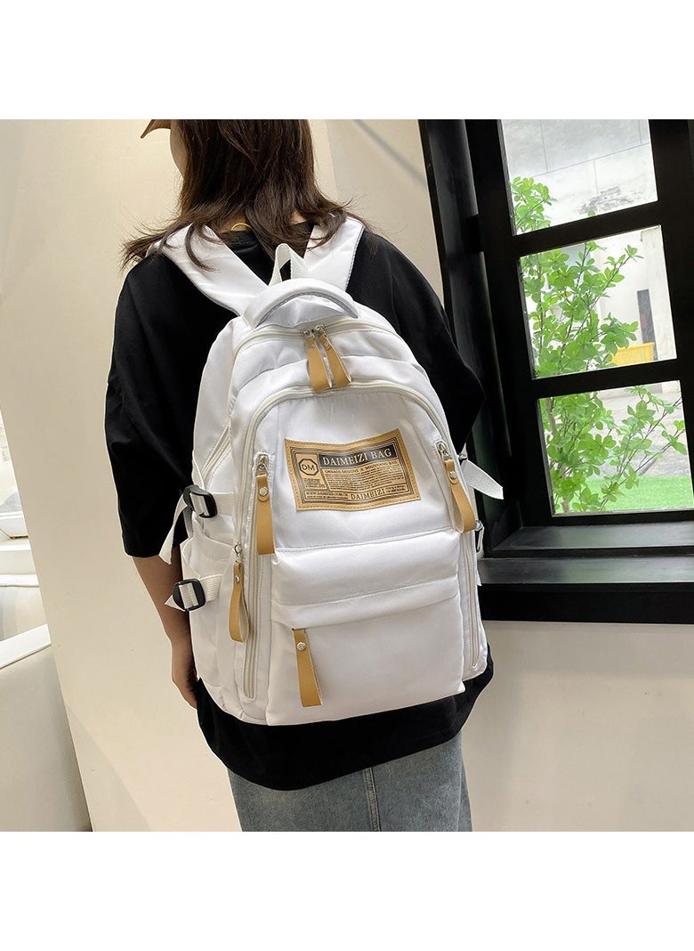 Large-capacity Boy and Girl Student Backpack With Letter Print 32*46*16CM