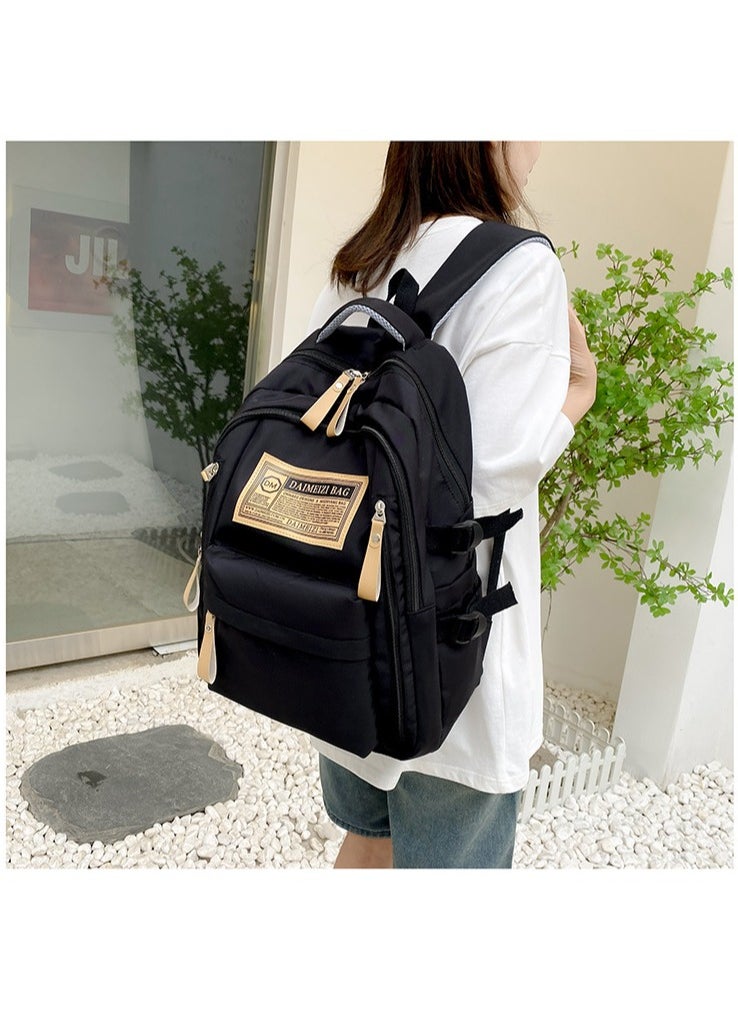 Large-capacity Boy and Girl Student Backpack With Letter Print 32*46*16CM