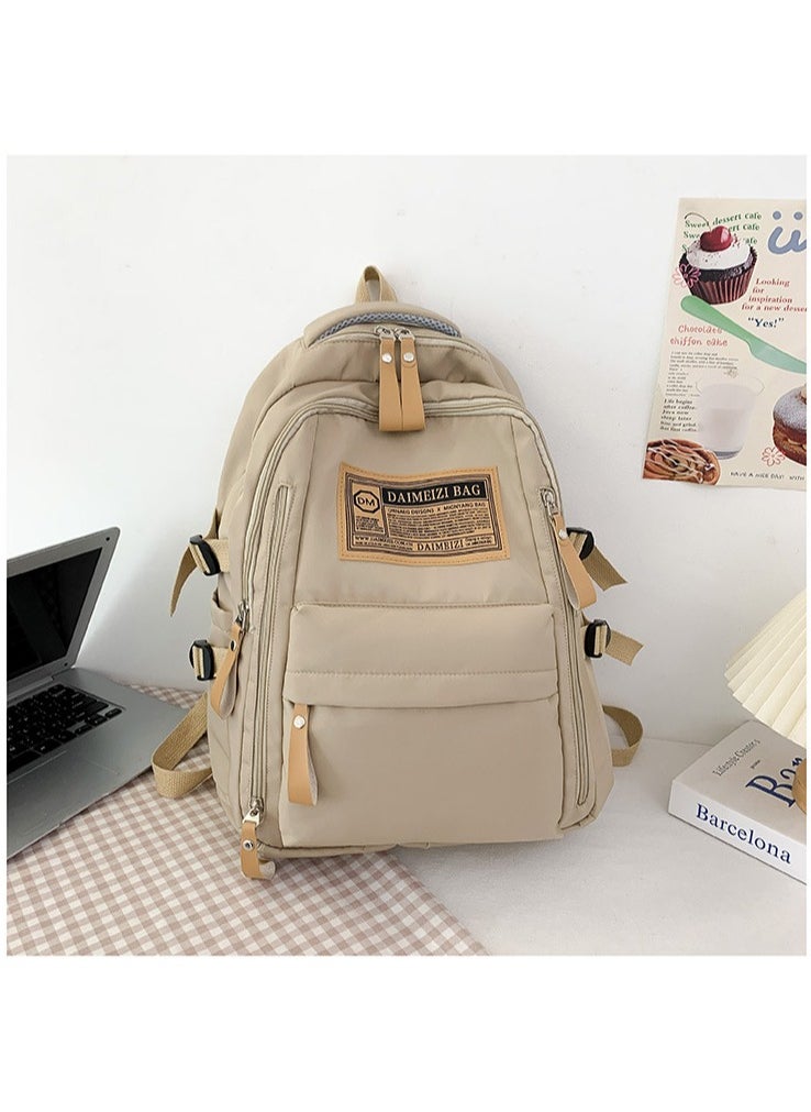 Large-capacity Boy and Girl Student Backpack With Letter Print 32*46*16CM