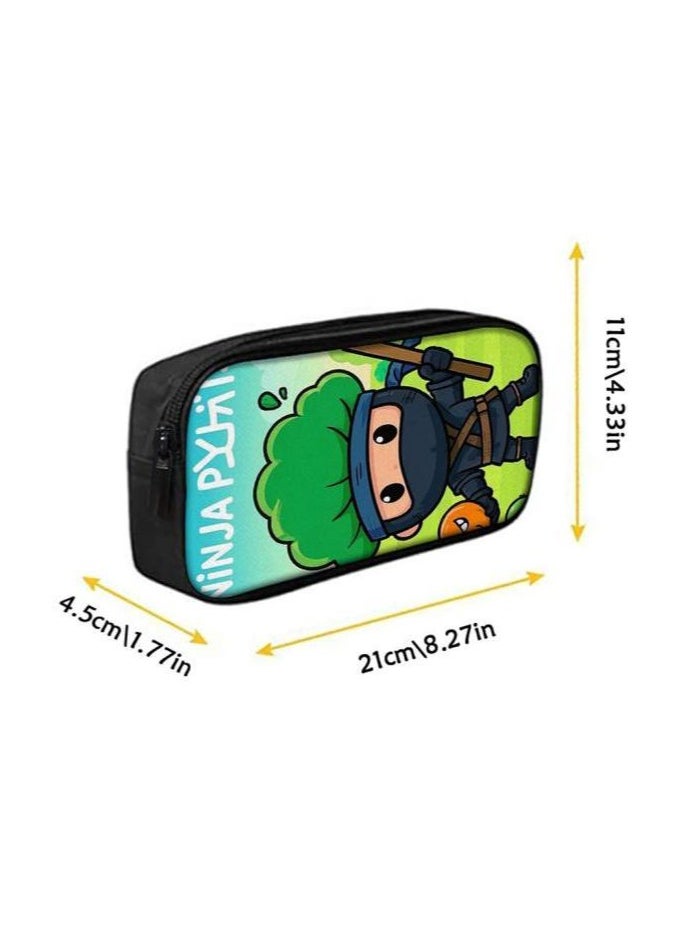 Cartoon three-piece schoolbag with zipper - 742