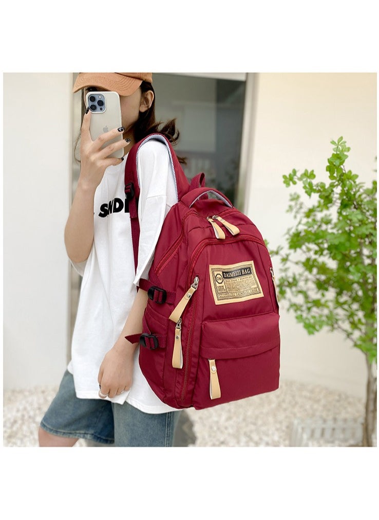 Large-capacity Boy and Girl Student Backpack With Letter Print 32*46*16CM