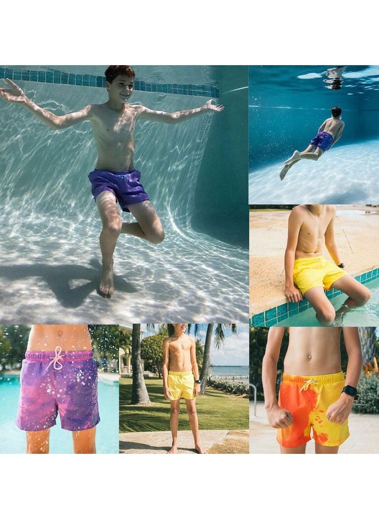 Temperature Sensitive Colour Changing Quick Dry Beach Shorts children's style