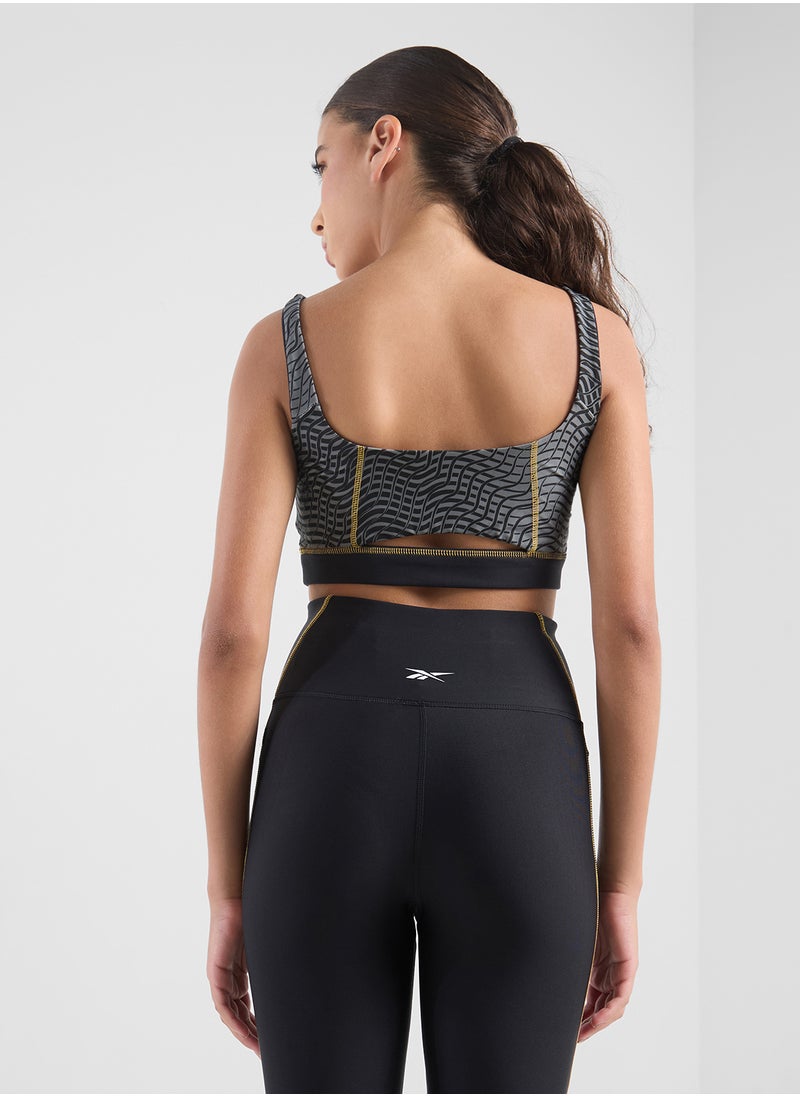 All Over Printed Blocked Bralette